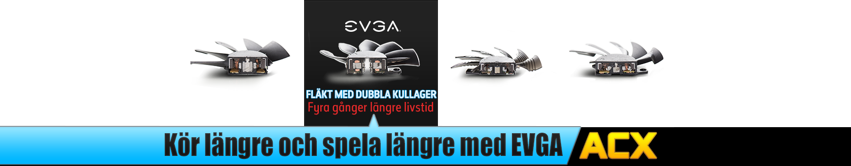 Kör längre och spela längre med EVGA ACX 3.0