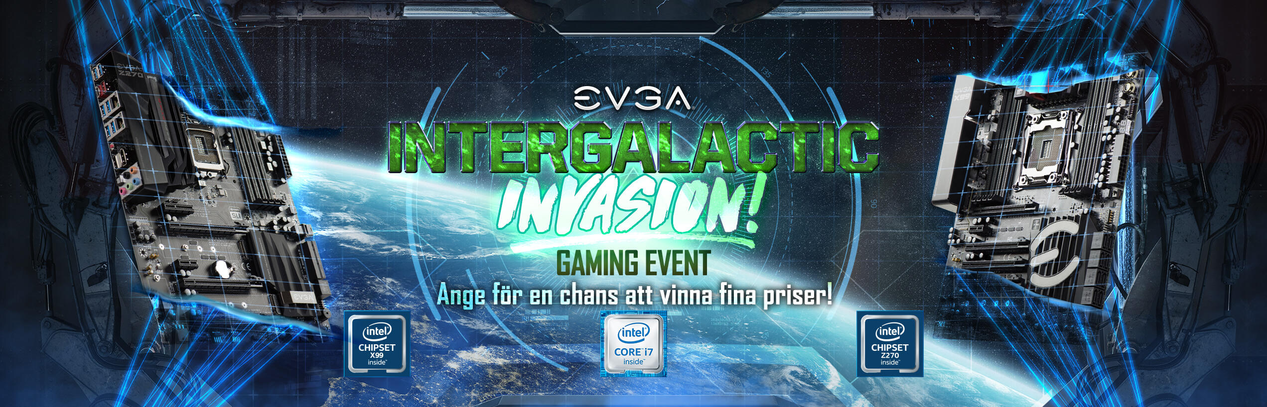 EVGA:s Intergalactic Invasion-spelevent