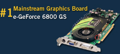 #1 Mainstream Graphics Board - EVGA e-GeForce 6800 GS